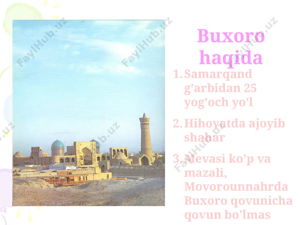 boburnomada tarixiy shaxslar, shaharlar, tabiat tasviri (dars ishlanma) - Page 5