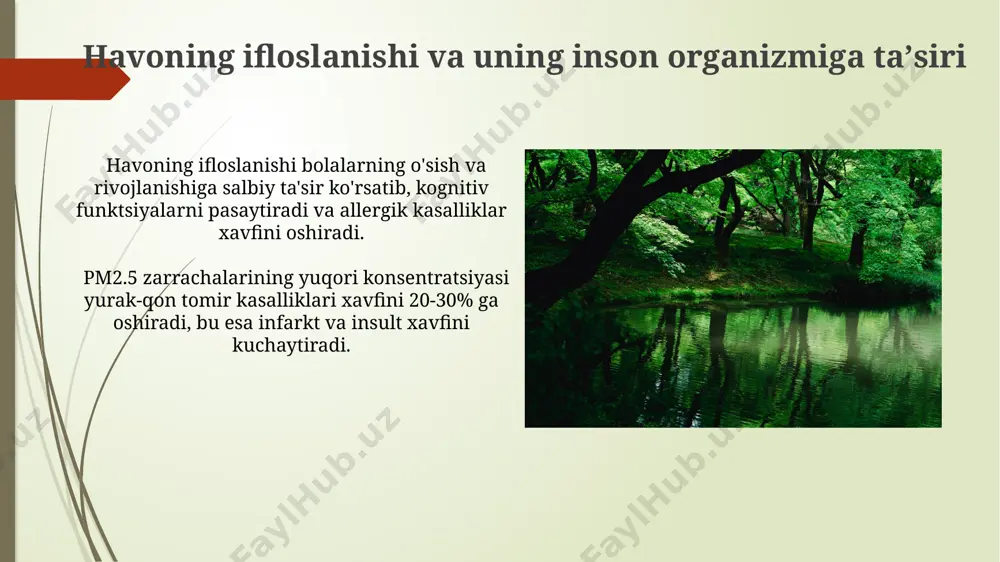 havoning ifloslanishi va uning inson organizmiga ta’siri - Page 3