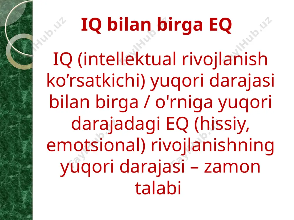 lishni kafolatlamaydi. cv va rezyumeni yozish va taqdim etishda 3 nuqtaga e’tibor kilmoq kerak: 1. “men” degan iborani kamrok ishlatish; 2. qisqartirish (qisqacha yoish); 3. aniqlik (faqat isboti mavjud narsalar yozilish kerak); 4. shaxsiy faoliyat aniq va to’g’ri, lekin ijobiy ruxda yozilish kerak; 5. halollik (faqat xaqiqat, to’g’ri haqiqat, balki to’la xaqiqat bo’lmasada); 6. cv/rezyume elektron pochtadan jo’natilsa murojat qiluvchining familiya, ismi, sharifi va yo’nalsh nomi fayl nomida birinchi bo’lib ko’rsatiladi. cv va rezyume yozishda rioya qilish qoidalari: 7. so'zlarni tanlashda juda aniq bo'lishi kerak. quyidagilarni yozish kerak emas: ta'lim bilan shug'ullanganman; xatolarni kamaytirishga yordam berganman; yangi bilimlarni tezda o'rganaman. 8. uning o’rniga yozish tavsiya etiladi: 8ta o’quv dasturini ishlab chiqdim; ikkita yangi xodimni o'qitdim; xatolarni 15% ga kamaytirdim; ikki hafta ichida yangi tartib-qoidalarni o'zlashtirdim. cv va rezyume yozishda rioya qilish qoidalari: cv va rezyume yozishda rioya qilish qoidalari: salbiy so’zlarga nisbatab ijobiy ma'lumotni afzal qiling. quyidagilarni yozish kerak emas: …