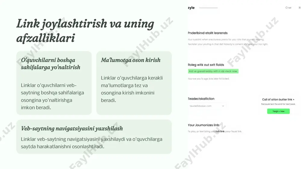 veb-sahifada matn joylashtirish va ularni boshqarish - Page 5