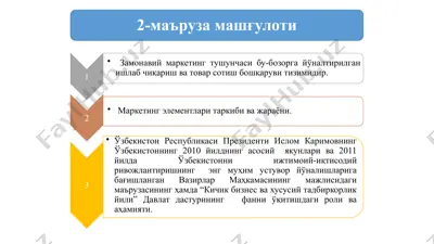 bozor tarkibini aniqlash — PPTX