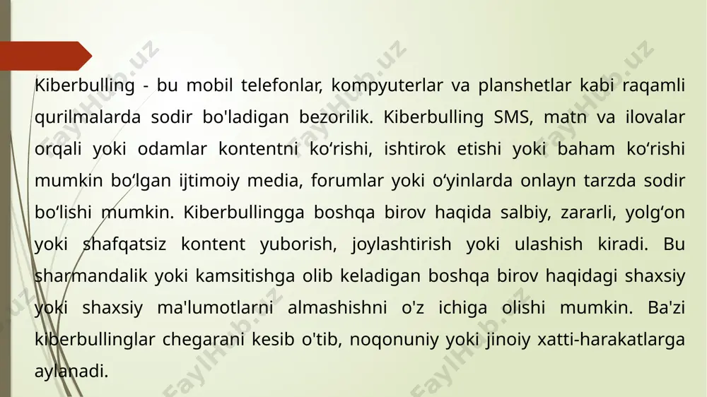 o`smirlarda kiberbulling muammolari - Page 5