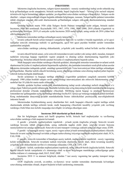 inkoterms — DOCX