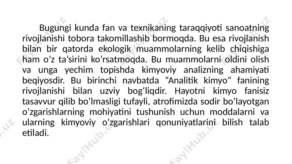 ’lgan yod monoxloridning eritmasi limon-sariq rangda bo’ladi.yod monoxlorid eritmasi natriy tiosulfatning standart eritmasi bilan standartlanadi. buning uchun tayyorlangan yod monoxlorid eritmasini 25 sm3 alikvot hajmini shliflangan tiqinli o’lchov kolbasiga quyib, 1 g kaliy yodid tuzidan solib qorong’i joyda 15 dakiqa saqlanadi. bu vaqtda quyidagi reaksiya kechadi: jcl + kj = j2 + kcl yod monoxloridga ekvivalent miqdorda ajralgan yod, kraxmal ishtirokida, 0,1 mol/dm3 konstentrastiyali natriy tiosulfatning standart eritmasi bilan, ko’k rang yo’qolguncha, titrlanadi.yod monoxloridning standartlangan eritmasi qorong’i joyda jigarrang shliflangan tiqinli shisha idishda saqlanadi.yod monoxlorid eritmasining titri vaqt o’tishi bilan o’zgarib qolishi sababli xar gal ishlatilishidan oldin natriy tiosulfatning standart eritmasi bilan qayta standartlanishi lozim. yodometrik titrlash eritmadagi oksidlovchi moddaning kontsentratsiyasini aniqlashning umumiy usuli hisoblanadi. yodometrik titrlashda indikator sifatida kraxmal eritmasidan foydalaniladi, chunki u kraxmalni singdira oladi i2 bu ozod qilingan. ushbu yutilish eritmaning standartlashtirilgan tiosulfat eritmasi bilan titrlanganda rangini quyuq ko'kdan och sariq rangga o'zgartirishiga olib keladi. bu titrlashning …
