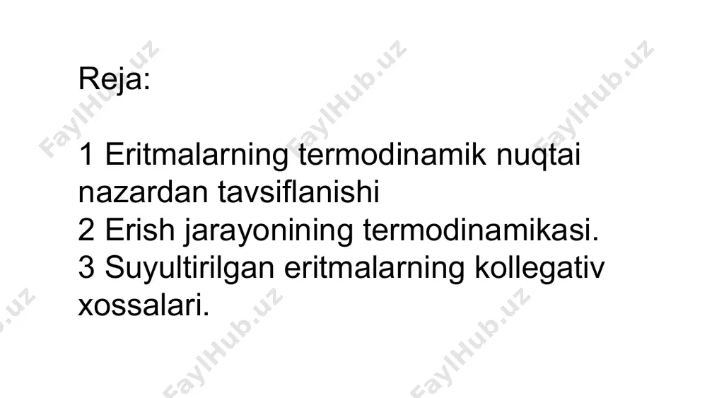. atrof. ya'ni, o'sha paytda tizim ega bo'lgan energiya va u qilgan ish o'rtasidagi farq, chiqarilgan issiqlik energiyasi bo'ladi. biroq, agar tizimning barcha umumiy energiyasini qo'shsak, garchi uning bir qismi issiqlik shaklida o'zgartirilgan bo'lsa ham, tizim energiyasining umumiy yig'indisi bir xil bo'ladi ● termodinamikaning ikkinchi qonuni ● ushbu qonun quyidagilarni aytadi: etarli vaqt berilsa, barcha tizimlar oxir-oqibat muvozanatni buzishga moyil bo'ladi. ushbu tamoyil entropiya qonunining nomi bilan ham ma'lum. u quyidagicha umumlashtirilishi mumkin. koinotda mavjud bo'lgan entropiya miqdori vaqt o'tishi bilan o'sib boradi. tizimning entropiyasi uning buzilish darajasini o'lchaydigan narsadir. ya'ni, termodinamikaning ikkinchi qonuni tizimlarning muvozanat darajasiga etganidan keyin ularning tartibsizlik darajasi oshishini aytmoqda. bu shuni anglatadiki, agar biz tizimga etarlicha vaqt ajratsak, u oxir-oqibat muvozanatni buzadi ● bu ba'zi fizik hodisalarning qaytarilmasligini tushuntirishga mas'ul bo'lgan qonundir. masalan, bizga nima uchun qog'ozni yoqib yuborganligi sababli qog'oz asl holiga kela olmasligini tushuntirishga yordam beradi. qog'oz va olov deb nomlanuvchi ushbu tizimda …
