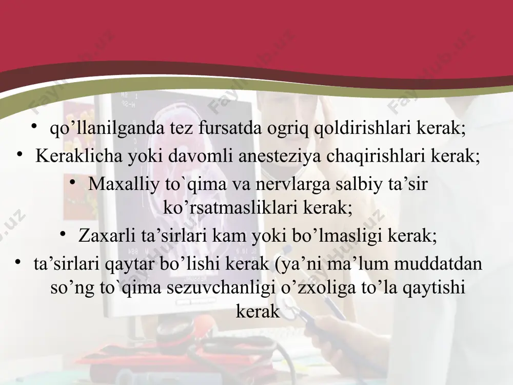 afferent nerv tizimiga ta'sir etuvchi vositalar - Page 5
