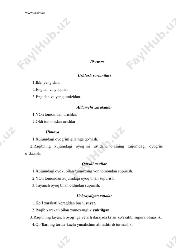 tashlash, uloqtirish usullari texnikasi - Page 5