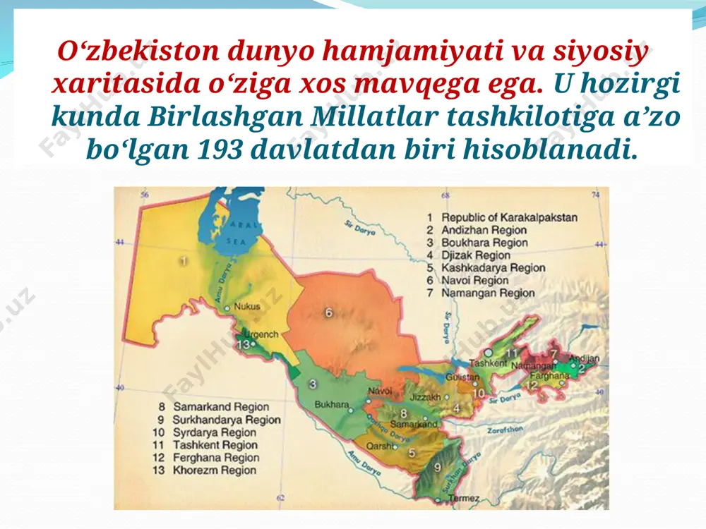 o‘zbekistonning geosiyosiy o‘rni va munosabatlari. 10 - sinf - Page 3