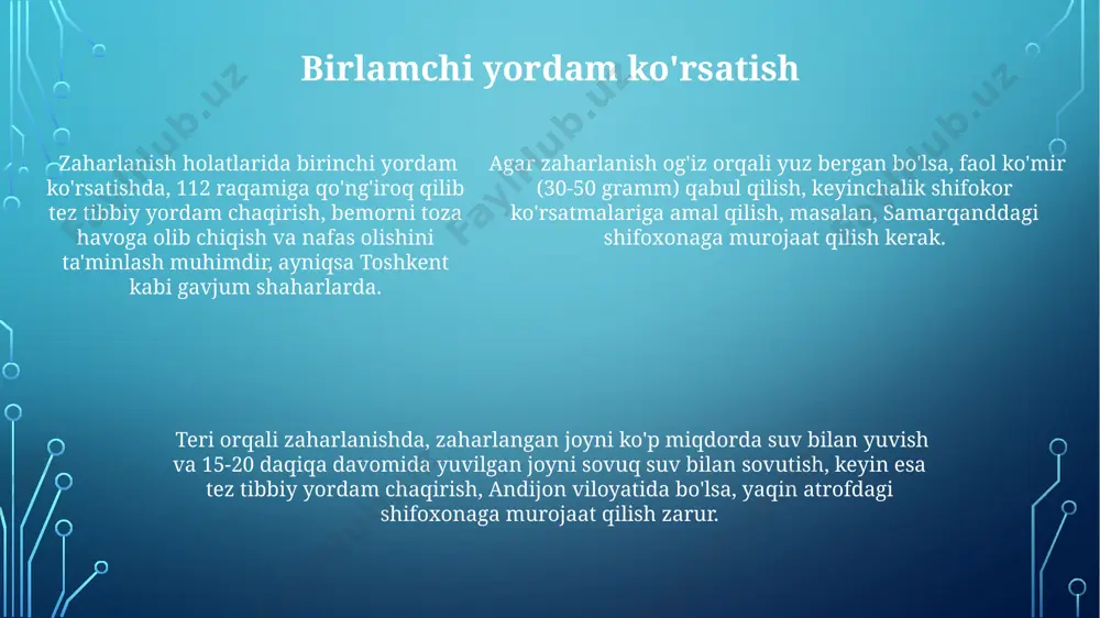 turli dori moddalar bilan zaharlanish - Page 5