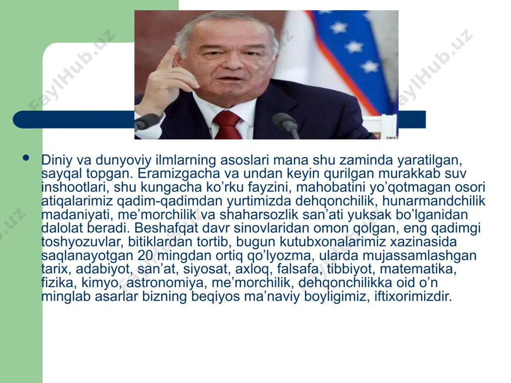 prezidentimiz islom karimovning tarixiy xotirasiz kelajak yo`q asari - Page 4