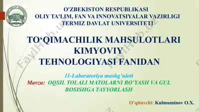 labaratoriyamashg’uloti — PPTX