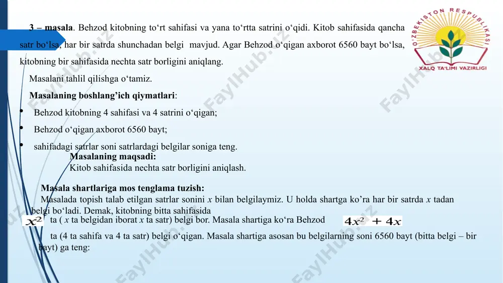 masalalarni kompyuterda yechish bosqichlari - Page 5