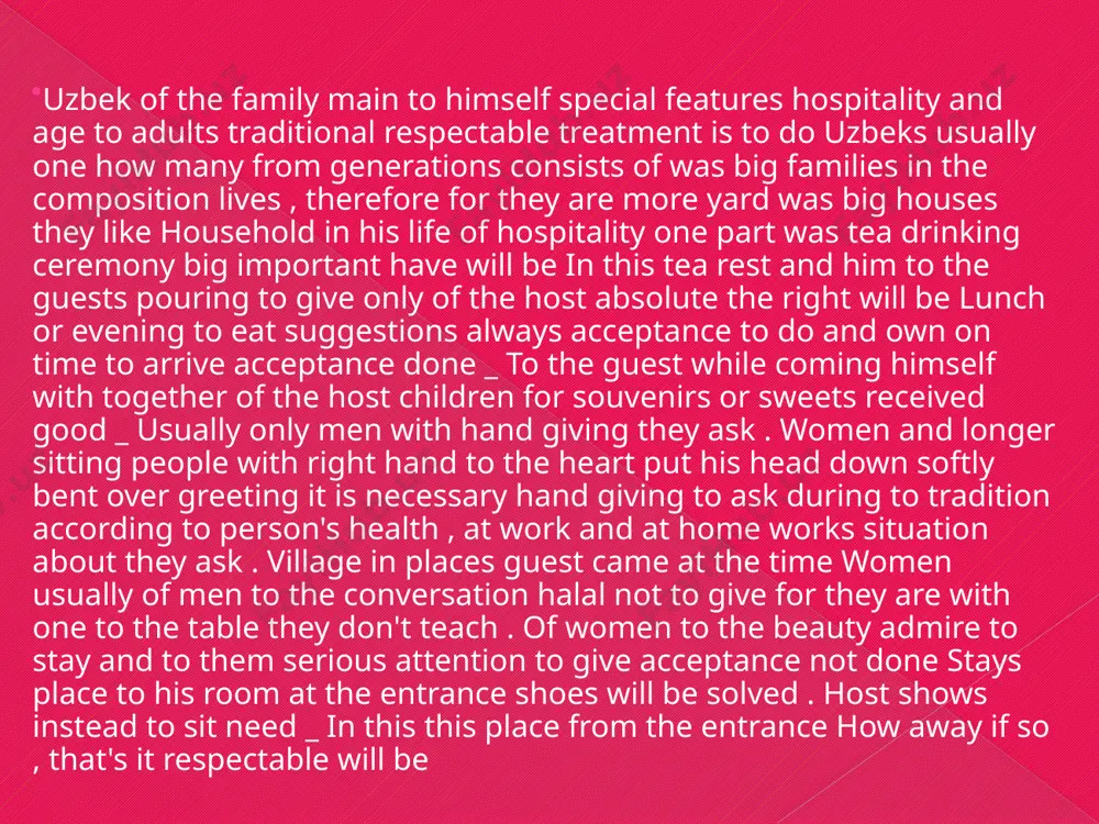 e is conducted in several stages with the permission and blessing of the parents. when a boy reaches adulthood, his parents start looking for a suitable girl for him. close relatives, neighbors, and acquaintances also enter this process. after finding a girl, the young man's aunts or uncles enter the girl's house under some pretext to see her, to get to know her parents and the situation of the potential bride at home. after that, neighbors and acquaintances inquire about the family of the chosen girl. if a positive answer is received, matchmakers will be sent to the house. one of the main rituals of matchmaking is the blessing wedding. the suitors determine the day to be blessed. on this day, well-known elders, neighborhood elders and girls gather in the girl's house. after the suitors state the purpose of their arrival, the "bread-breaking" ceremony begins. from this moment, young people …