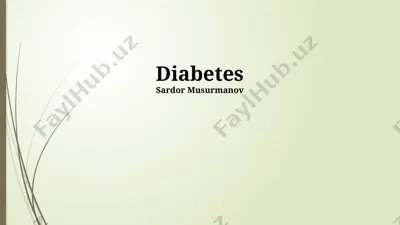 diabetes — PPTX