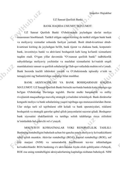 uz sanoat qurilish banki — DOCX