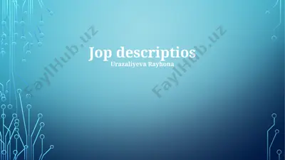 job description writing guide — PPTX