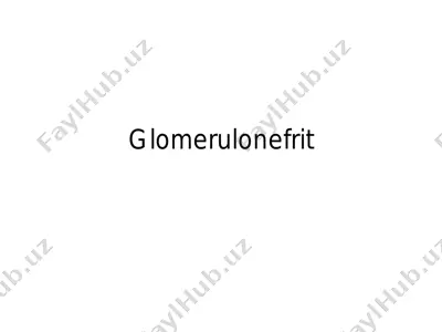 glomerulonefrit — PDF