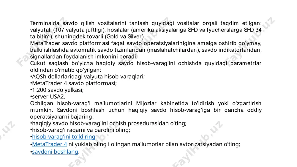 a. u zargarlik buyumlarida juda og'ir va mo'rt bo'lganda (ortiqcha yoqimsiz hid qoldiradi), metall qotishmalarda kerakli qo'shimcha qo'shiladi. foydalanadi: asosan platina qotishmalarini qat'iylashtirish uchun ishlatiladi. bundan tashqari, qalamchalar va elektr kontaktlarda ishlatiladi. asosiy manbalar: rossiya, shimoliy amerika, janubiy amerika osmium iridium platina metallarning qimmatbaho metallidir. greenhorn1, omma uchun litsenziya iridium - eng nozik metallar. bundan tashqari, eng yuqori erigan nuqtalardan biri ham korroziyaga chidamli element hisoblanadi. foydalanish: qalam nibs, soatlar, zargarlik, kompas, elektronika, tibbiyot va avtomobil sanoati asosiy manba: janubiy afrika iridium o‘tgan haftada “o‘zrtxb” ajda qimmatbaho metallar bo‘yicha ilk bitimlar imzolandi. 2019 yil 18-20 mart kunlari o‘tkazilgan birja savdolari davomida umumiy qiymati 192,6 mln so‘mga teng 46,5 kg kumush sotildi. o‘tkazilgan savdolar natijalariga ko‘ra kumushning haftalik birja kotirovkasi 1 gramm uchun 4 142,56 so‘mni tashkil qildi. birja savdolarida sanoatda ishlatiladigan mahsulotlarni qayta ishlash quvvatiga ega bo‘lgan ishlab chiqaruvchilar, zargarlik buyumlari va boshqa buyumlar ishlab chiqaruvchilar ishtirok etdilar. ayni vaqtda …