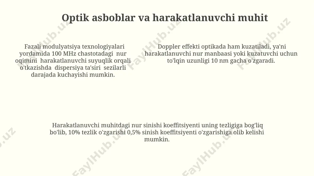 harakatlanuvchi muhitlar optikasi - Page 5