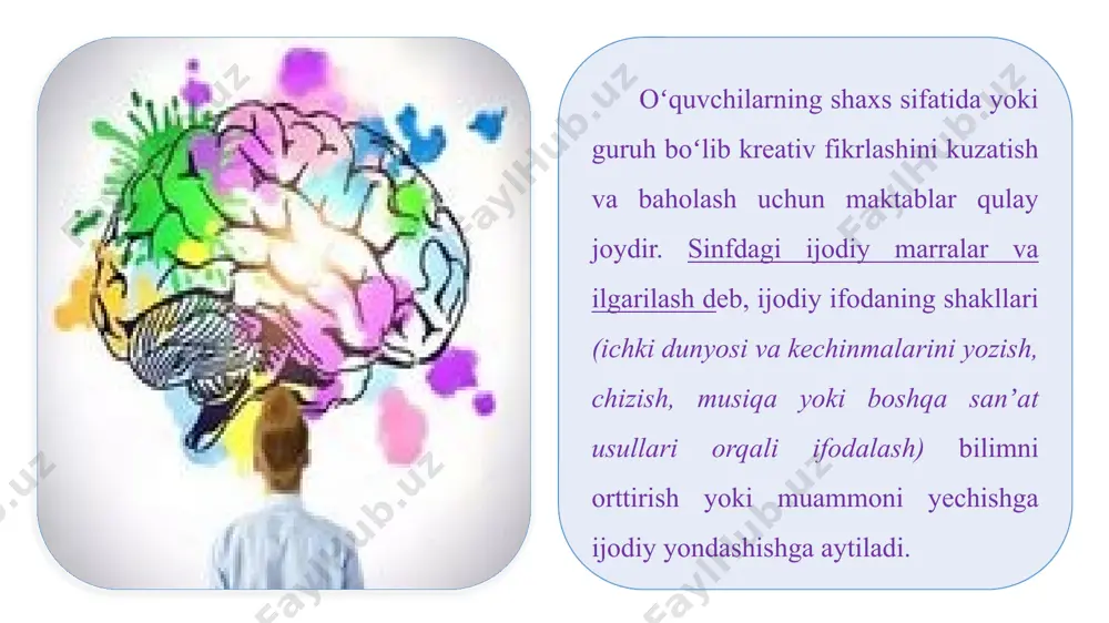 o`quv jarayonida kreativ fikrlashni anglash va baholash - Page 5