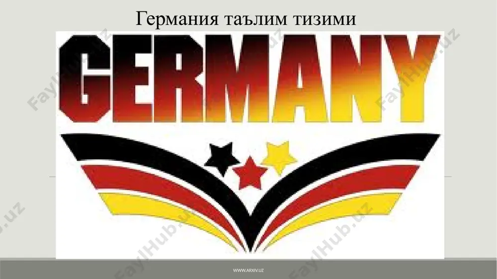 и гимназияда давом эттиради. www.arxiv.uz гимназия. ўқувчилар ўрта таълимнинг энг муҳим бўғини бўлган ушбу билим масканида тўққиз йил – 5-синфдан 13-синфгача таълим олади. реал мактабнинг 10-синфини тамомлаган ёшлар эса гимназияда уч йил ўқийди. мазкур таълим даргоҳида гуманитар, табиий фанлар ва хорижий тиллар чуқур ўргатилади. ўқувчилар ўн биринчи синфдан танлаган йўналишидан келиб чиқиб, асосий вақтини бир неча фанни чуқур ўрганишга сарфлайди. гимназия – олий таълимга тайёргарликнинг ҳал қилувчи босқичи. негаки, гимназияни тугатганлик тўғрисидаги имтиёзли шаҳодатнома университетга имтиҳонсиз кириш ҳуқуқини беради. аммо имтиёзли шаҳодатномани олиш осон эмас. ўқувчига ушбу ҳужжатни беришда унинг ўн уч йил давомидаги натижалари ҳамда тўртта фан бўйича якуний имтиҳон баҳолари инобатга олинади. олмон заминида олий ўқув юртига кириш учун ўн уч йил яхши натижа билан ўқиш керак. ана шундан кейингина университет йўллари очилади. www.arxiv.uz www.arxiv.uz "фикрлаяпманми, демак, яшаяпман!” германияда давлатга қарашли мактаблар билан бирга хусусий таълим масканлари ҳам фаолият юритади. хусусий мактаблар ўрта таълим масканларининг 2 фоизини ташкил …