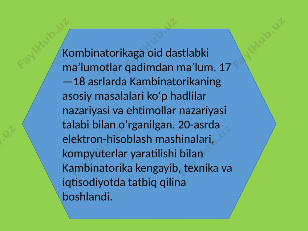 kombinatorikadan nazariy ma'lumotlar - Page 5