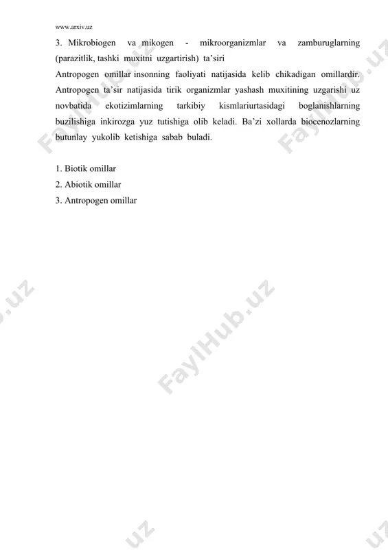 muhitga moslashganlik va ekologik omillar - Page 5