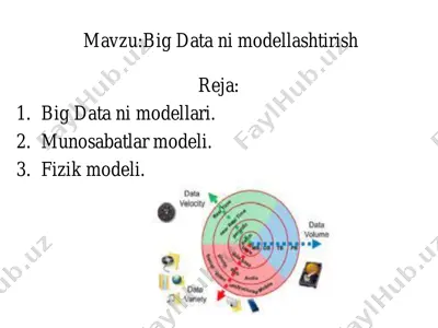 big data ni modellashtirish — PDF
