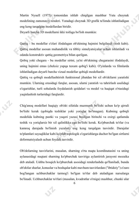 shtirish - bu asosiy to'rdan silliq va organik shakllarni ishlab chiqarish uchun ishlatiladigan usul. divanlar, yostiqlar va ergonomik stullar kabi mebel qismlarini yaratishda ayniqsa qimmatlidir. asosiy to'rni qismlarga bo'lish va sirtni tekislash orqali yuqori sifatli modellar yaratiladi, ular marketing yoki elektron tijorat maqsadlari uchun juda mos keladi. nurbs modellashtirish bir xil bo'lmagan ratsional asosli shplaynlar (nurbs) silliq va aniq yuzalarni yaratishda juda samarali. ushbu uslub mebelni murakkab detallar va egri chiziqlar bilan modellashtirish uchun ideal. nurbs sirtlari hatto o'lchamli yoki o'zgartirilganda ham silliqligini saqlab qoladi, bu esa dizaynerlarga mebelning o'lchami yoki shaklini sifat va estetikaga putur etkazmasdan o'zgartirish imkonini beradi. mantiqiy operatsiyalar - boolean operatsiyalari deb ham ataladigan mantiqiy 3d modellash, bir nechta ob'ektlar yoki hajmlarni birlashtirish yoki ayirish orqali murakkab shakllarni yaratish uchun 3d kompyuter grafikasida qo'llaniladigan texnikani anglatadi. kerakli shaklga erishish uchun geometrik ibtidoiy yoki to'rlarda birlashma, kesishish va farq kabi operatsiyalarni bajarishni o'z ichiga oladi. mantiqiy modellashtirish …