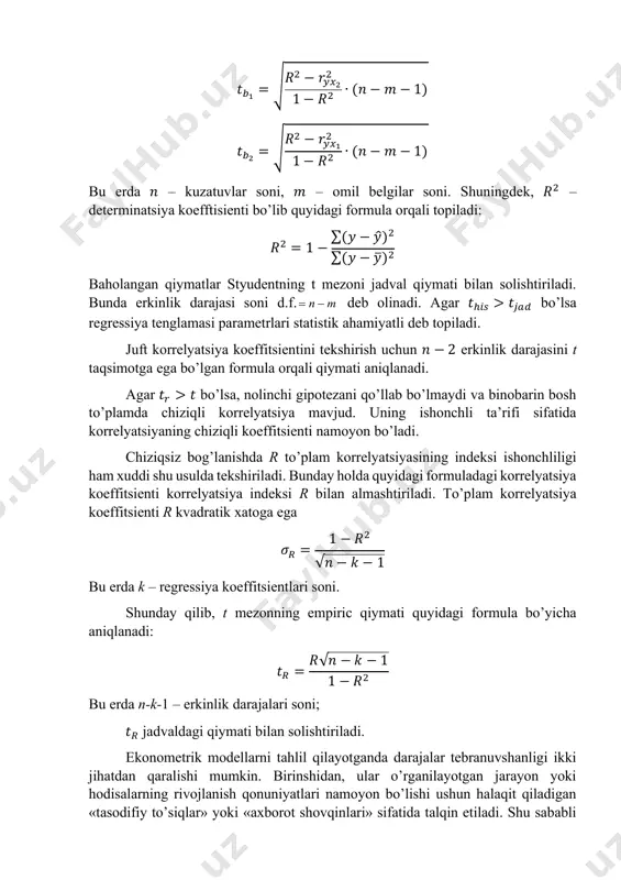 juft regressiya parametrlari uchun intervalli baholar - Page 3