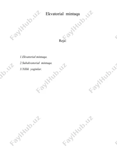 ekvatorial mintaqa — DOC