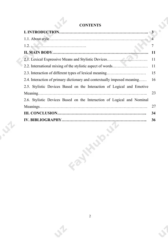 and purposes of the work. main goal of the work is to compare, analyze and find examples which belong to lexical stylistic device. the scientific novelty of the work. the analyses of the lexical stylistic device of both languages have done in comparing the works done by galperin i.r , kukharenko.v.a , and bobohonova l.t. the practical value. the practical value of the research is that the material and the results of the given qualification work can serve the material for theoretical courses of lexicology, stylistics, typology as well as can be used for practical lessons in translations, home reading,conversational practice and current events. literature overview. the methodic base on the work became the works of galperin i.r., kucharenko v.a., bobohonova l.t, materials from internet, different types of dictionaries,world book encyclopedia . the structure of the work. the qualifications work consists of introduction, main part an conclusion, which are followed …