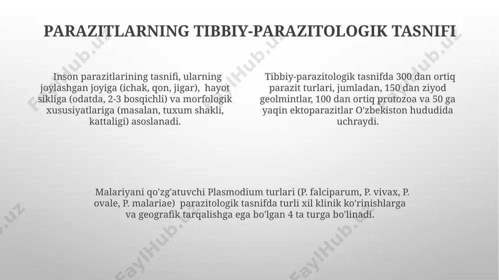 parazit organizmlar klasifikatsiyasi - Page 4