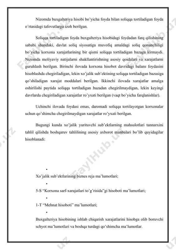 atishda) zarur komponent hisoblanadigan xom-ashyo va materiallar; -mahsulotni o’rash hamda boshqa ishlab chiqarish zaruriyatlari uchun sotib olingan materiallar, ta’mirlash uchun ehtiyot qismlar, moslamalar va boshqa mehnat buyumlari; -texnologik maqsadlar, binolarni isitish, barcha turdagi energiyani ishlab chiqarish uchun sarflanadigan chetdan sotib olingan yoqilg’ining hamma turlari; -korxonaning texnologik, tarnsport va boshqa ishlab chiqarish, shuningdek, xo’jalik zaruriyatlariga sarflanadigan sotib olinadigan barcha turdagi energiya; -tabiiy kamayishining me’yor chegarasidagi moddiy resurslarning kamomadi va buzilishlaridan yo’qotishlar; ishlab chiqarishdagi mehnatga haq to’lash xarajatlariga quyidagi moddalar kiradi: -korxonada qabo’l qilingan mehnatga haq to’lash shakl va tizimlariga muvofiq ishbay haqlari, tarif stavkalari va mansab okladlari asosida haqiqiy bajarilgan ishlar uchun ishlab chiqarishdagi hisoblangan ish haqi; -natura shaklida haq to’lash tartibi bo’yicha beriladigan mahsulot qiymati; -amaldagi tartiblarga ko’ra rag’batlantiruvchi to’lovlar, jumladan, ishlab chiqarish natijalari uchun mukofotlar (natural mukofotlarni qo’shgan holda) ta’rif stavkalari va okladlarga kasb mahorati uchun qo’shimcha ustama to’lovlar, amaldagi qonunchilikka muvofiq ko’p yillik xizmatlari uchun (shu xo’jalikda bir …