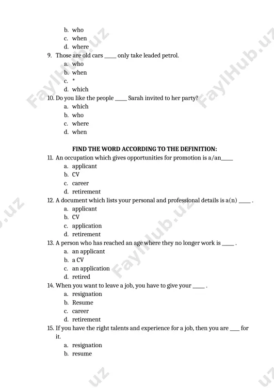re d. weren’t 30. i’m small. if only i _____ taller. a. were b. wasn’t c. am d. have fill in the gaps with the appropriate modal verbs: 31. i’ll_____ go now. a) should b) must c) have to d) ought to 32. you _____ get the 8.45 train. it doesn’t stop at yorkshire. a) had better b) mustn’t c) should d) don’t have to 33. you _____ go near that dog! it’s very dangerous. a) may not b) don’t have to c) mustn’t d) needn’t 34. we _____ play football today because it is raining. a) couldn’t b) can’t c) aren’t d) didn’t 35. when i was a child i_____ drink a lot of milk. a) should b) may c) used to d) need 36. a: i’ve got toothache. b: you’d _____ go to the dentist. a) better b) should c) used to d) must 37. betty has a …