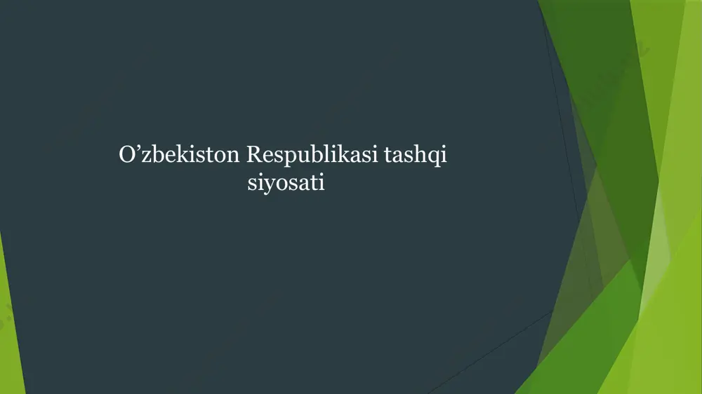 tuzilganidan so‘ng, o‘zbekiston 2001-yildan buyon aqshni terrorizmga qarshi kampaniyasida qo‘llab-quvvatladi va o‘z hududini aqsh va nato qoʻshinlari, oʻzbekiston va gʻarb oʻrtasidagi munosabatlar iliqlashdi. mamlakat rahbari islom karimov aqshga bir necha bor tashrif buyurdi. o‘zbekiston qo‘shma shtatlarning strategik hamkori hisoblanib, ularning katta moliyaviy yordamidan bahramand bo‘ldi. xitoy bilan siyosat o‘zbekiston prezidenti islom karimov andijon voqealaridan keyin birinchi bo‘lib xitoyga tashrif buyurgan prezident bo‘ldi. 25-may kuni xxr raisi xu szintao va karimov o‘rtasida do‘stlik va hamkorlik munosabatlari to‘g‘risidagi shartnoma imzolandi. g‘arbning bosimi fonida xitoy rahbariyati o‘zbekiston prezidenti tarafini oldi. karimov “jenmin jibao” gazetasiga bergan intervyusida andijon voqealariga xorijdan yo‘naltirilgan va moliyalashtirilganini ta’kidlagan: “jinoyatchilar va ularning orqasida turgan kuchlar nafaqat oʻzbekistonda, balki butun markaziy osiyoda vaziyatni beqarorlashtirishni maqsad qilgan”. xitoy tashqi ishlar vazirligi matbuot kotibi kun tsyuan pekin “oʻzbekiston rasmiylarining terrorizm, separatizm va diniy ekstremizmga qarshi kurashdagi saʼy-harakatlarini” qoʻllab-quvvatlashini tasdiqladi. karimovning 2005-yil 25-mayda xitoyga tashrifi chogʻida xitoy xalq respublikasi raisi xu szintao oʻzbekiston …