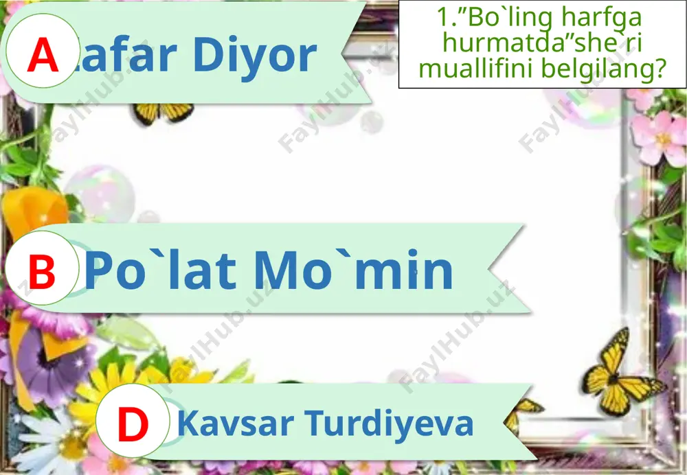 "so`zdanso`zning farqibor’’bo`limi asosida test topshirigi" - Page 2