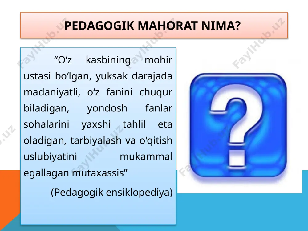 pedagogik mahorat va zamonaviy o'qituvchi - Page 4