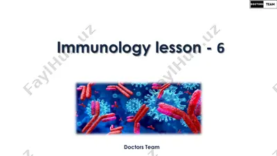 immunology lesson - 6 doctors team — PDF