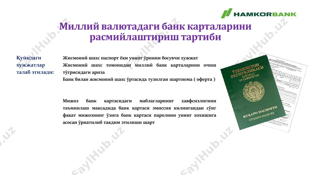 hamkorbanda milliy valyutadagi bank kartalari - Page 5