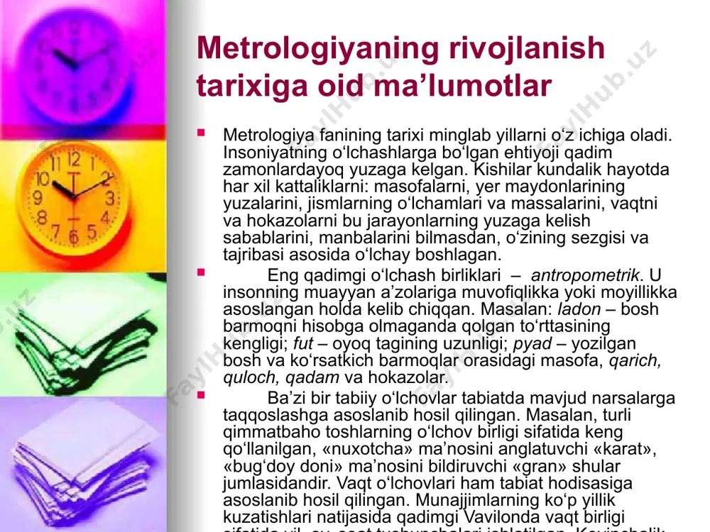 metrologiya va standartlashtirish fanining rivojlanishi - Page 5