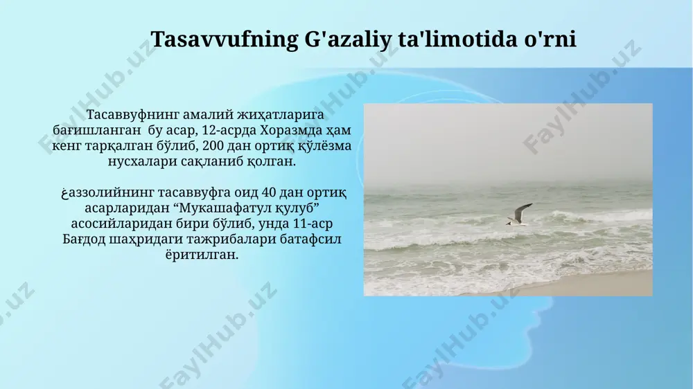 "mukashafatul qulub" asari bōyicha esse tayyorlash - Page 5