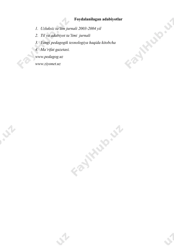 xorijiy til darslarida yangi pedagogik texnologiyalardan foydalanish - Page 5