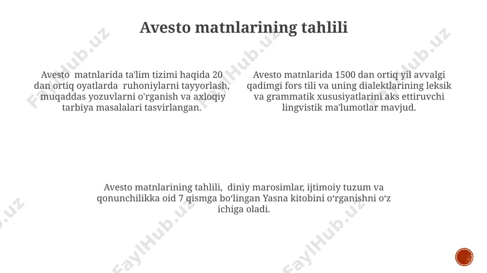 avesto taʼlimi va qadimgi yozuv tizimlari taqdimoti - Page 4