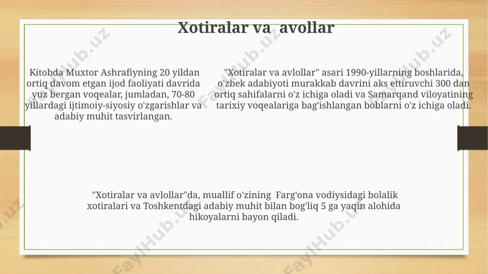 muxtor ashrafiy hayoti va ijodi - Page 5