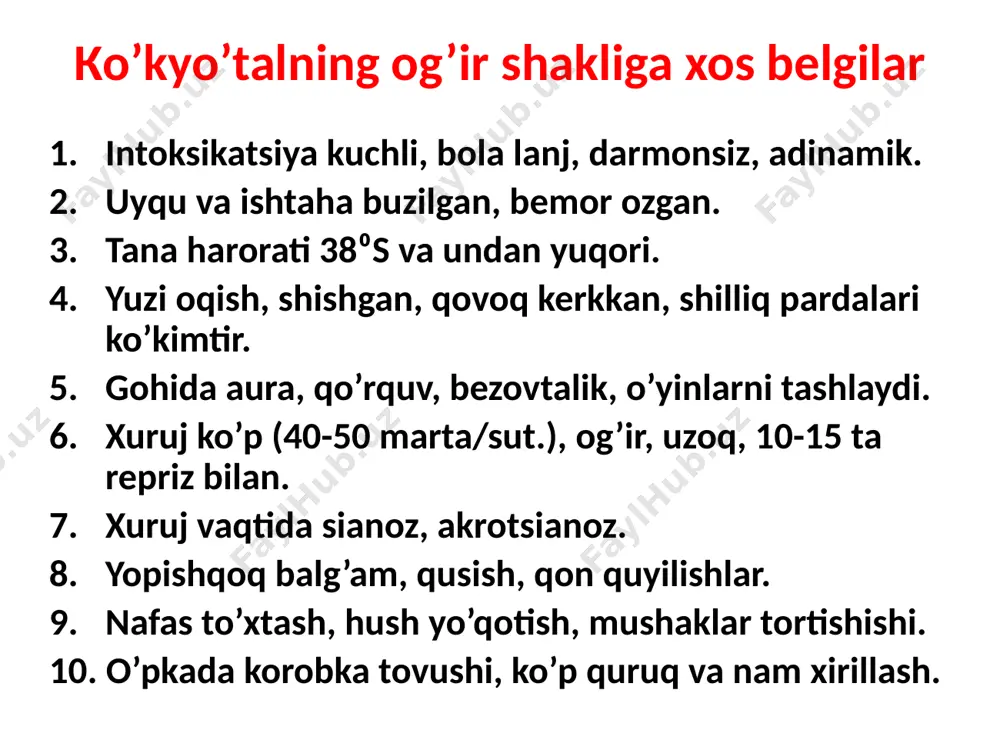 havo-tomchi kasalliklarining og'ir shakllari - Page 3