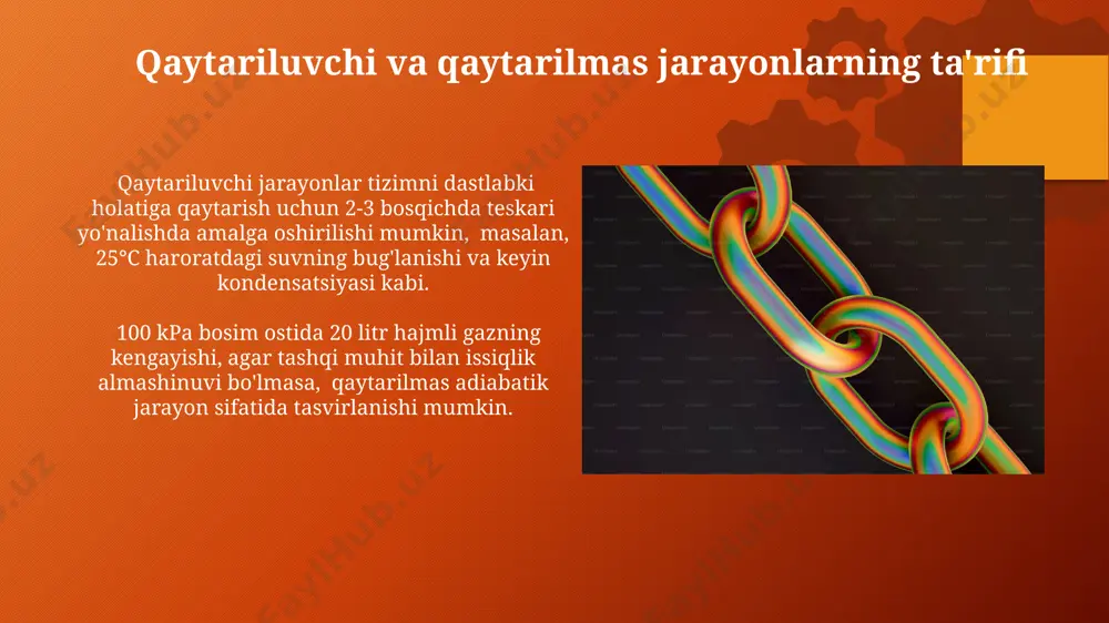 qaytuvchan va qaytmas jarayonlar - Page 5