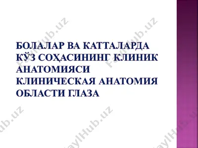 kўz sohasi — PPT