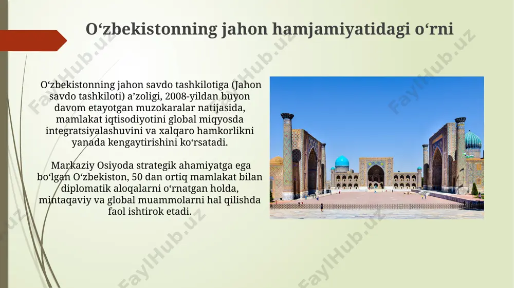 oʻzbekiston hamda jahon hamjamiyati - Page 5