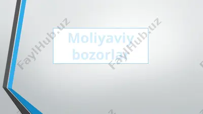 moliyabozori — PPTX